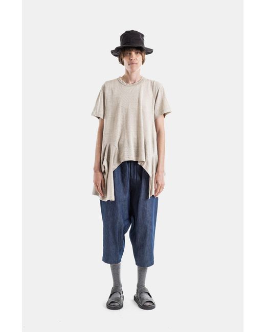 Comme des Garçons Blue Wide-Leg Trousers