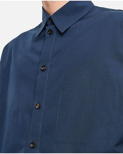 Bottega Veneta Blue Cotton Shirt for men