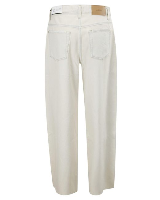 7 For All Mankind White Bonnie Curvilinear Sonoma