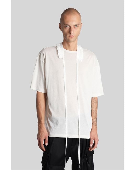 Ann Demeulemeester White Danvald T-Shirt for men