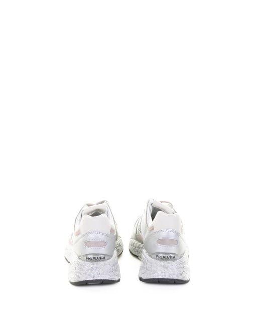 Premiata White Sneakers Pelle