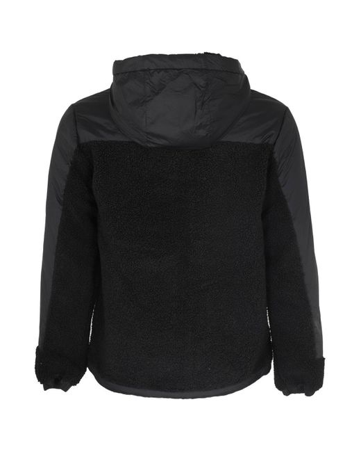 K-Way Black Le Vrai 3.0 Neige Orsetto Hooded Sweatshirt for men
