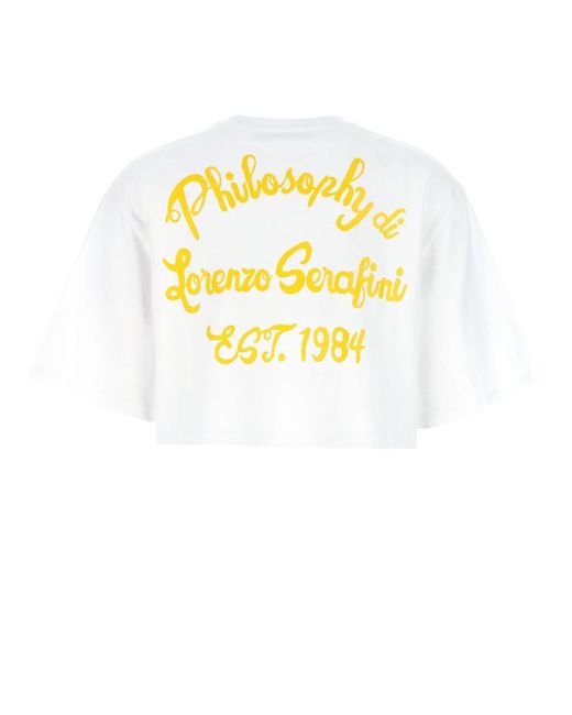 Philosophy Di Lorenzo Serafini White And Cotton T-Shirt