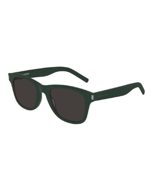 Saint Laurent Blue Sunglasses Square Full Rim, Frame And Lens Sl51Bslim005