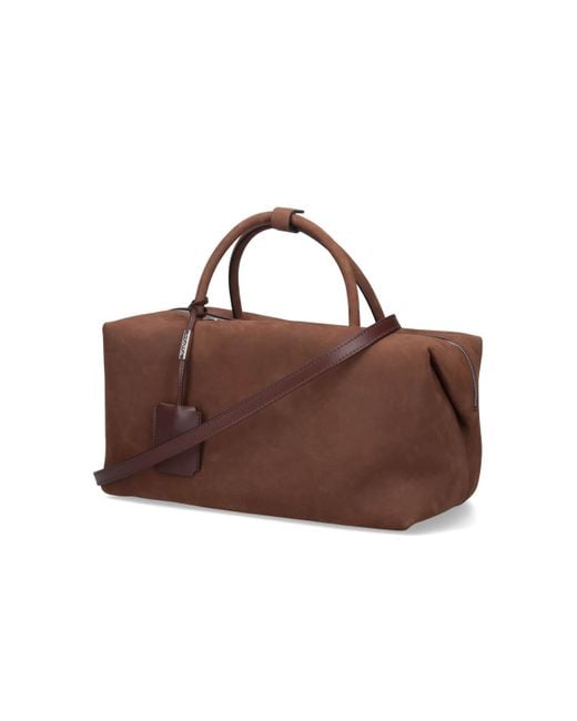 Max Mara Brown Suede Holdall Medium Bag