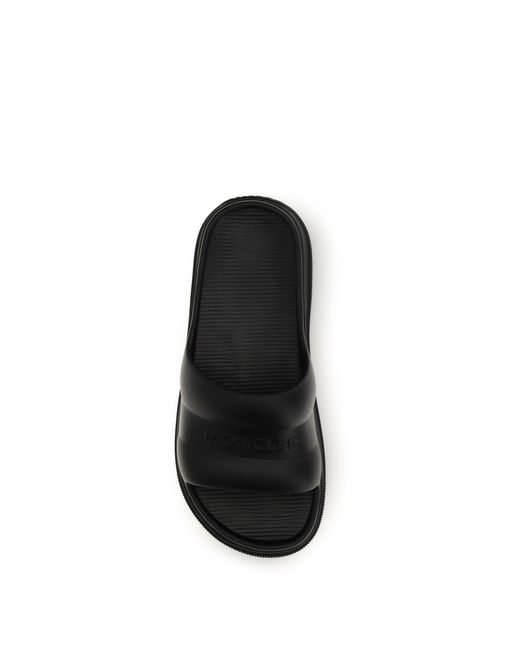 Moncler Black Altive Slippers Rubber Sandal
