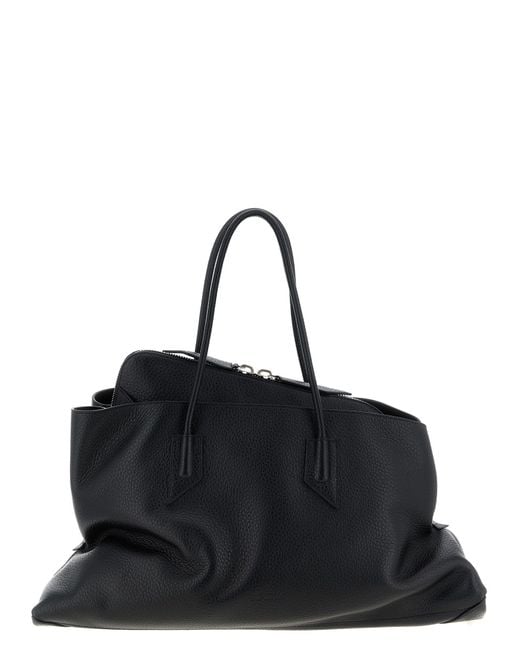 The Attico Black La Passeggiata Large Shoulder Bag