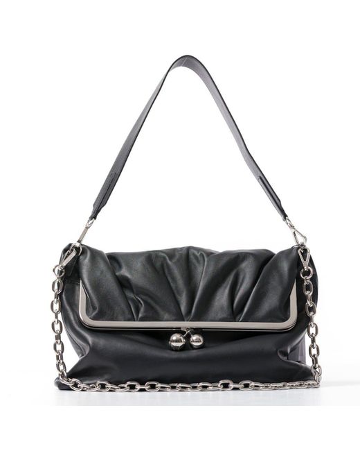 Weekend by Maxmara Black Slalom Clutch-Style Pasticcino Bag