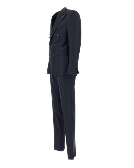 Tagliatore Blue Cool Super 130S Wool Two-Piece Suit for men