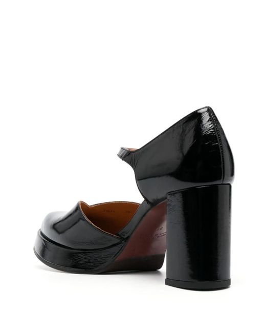 Chie Mihara Black 90mm Patent Leather Pumps