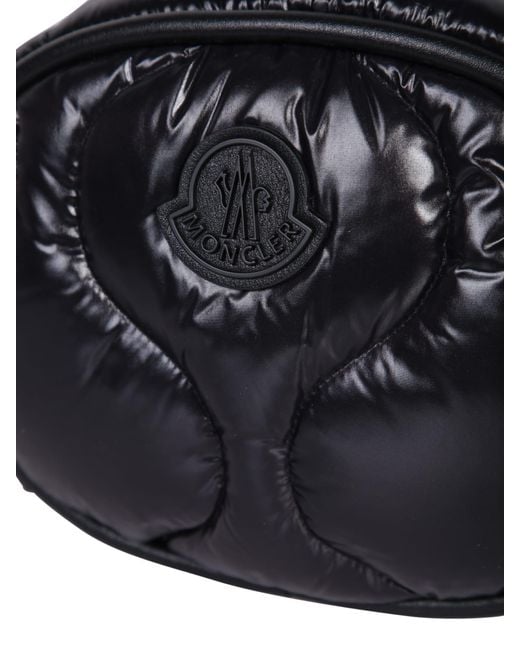 Moncler Black Shoulder Bag With Logo