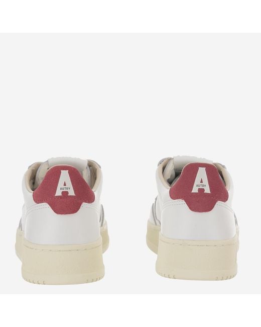 Autry Red Sneakers Medalist Low Leather Trainers for men