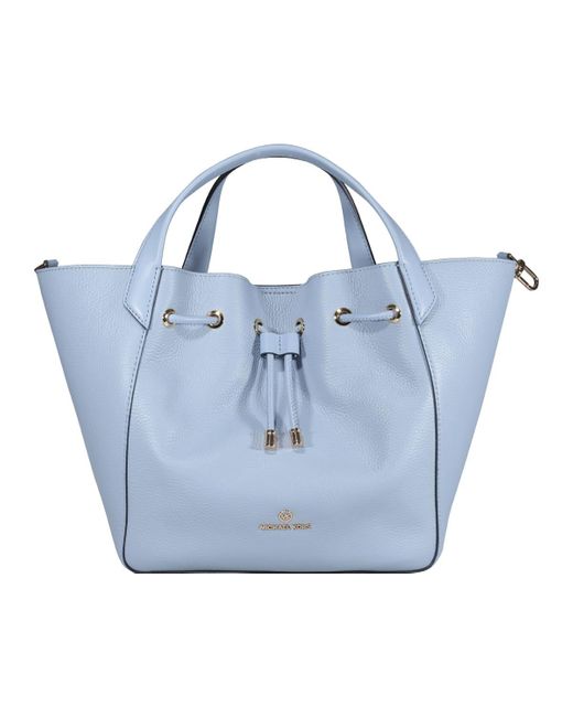 MICHAEL Michael Kors Leather Phoebe Tote Bag in Blue - Lyst