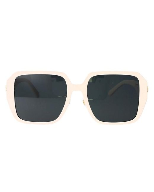 Versace White Sunglasses Square Full Rim, Frame And Dark Lens Ve4472Dgb1/87