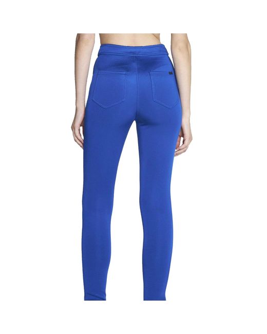 Saint Laurent Blue High-waist Skinny Trousers