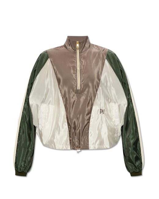 Palm Angels Multicolor Jacket With Standing Collar