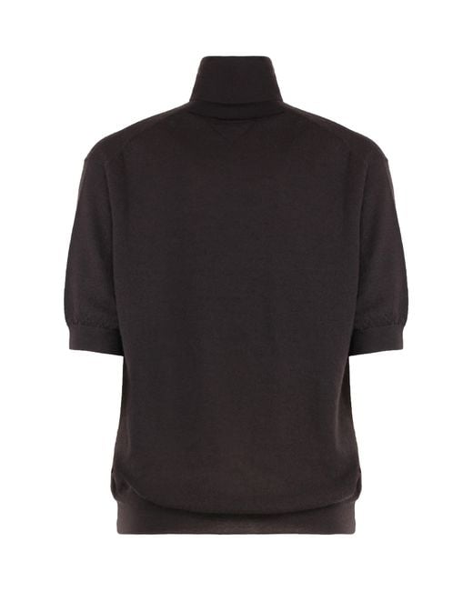 Prada Black Sweater Turtleneck Cashmere