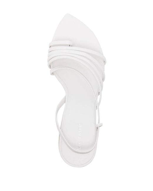 Vic Matié White Slash Sandals