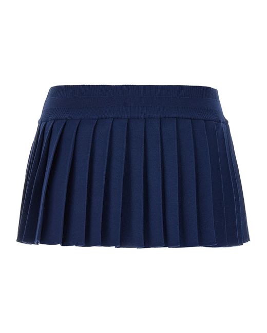 DSquared² Blue Mini Pleated Skirt