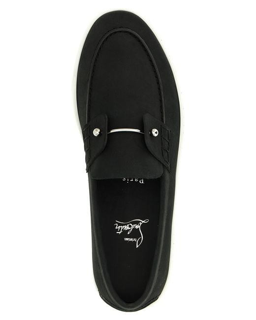Christian Louboutin Black 'Chambeliboat' Loafers for men