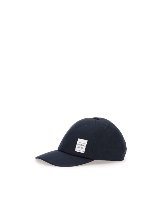 Thom Browne Blue "classic" Cotton Hat for men