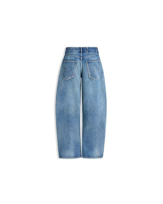 Maison AlaïA Blue Jean Rodeo En Denim Vintage Bleu