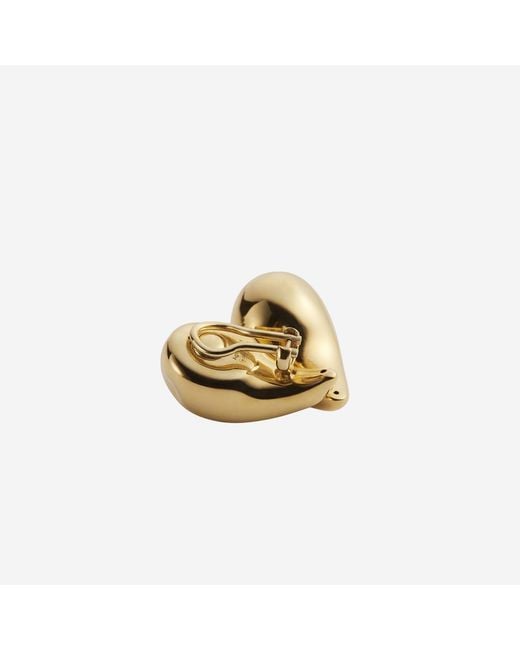 Bottega Veneta Metallic Drop Clip-On Earrings