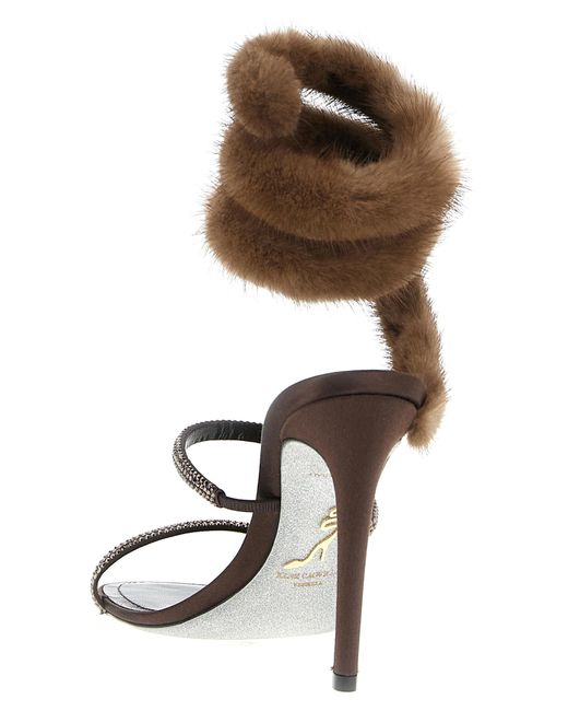 Rene Caovilla Metallic 'Lindsey' Sandals