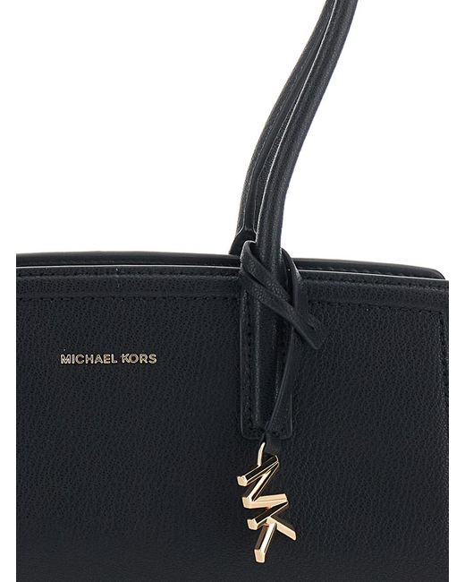 MICHAEL Michael Kors Black Shoulder Bag Laila Leather Cow