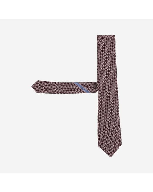 Ferragamo Purple Silk Tie Ties & Bow for men