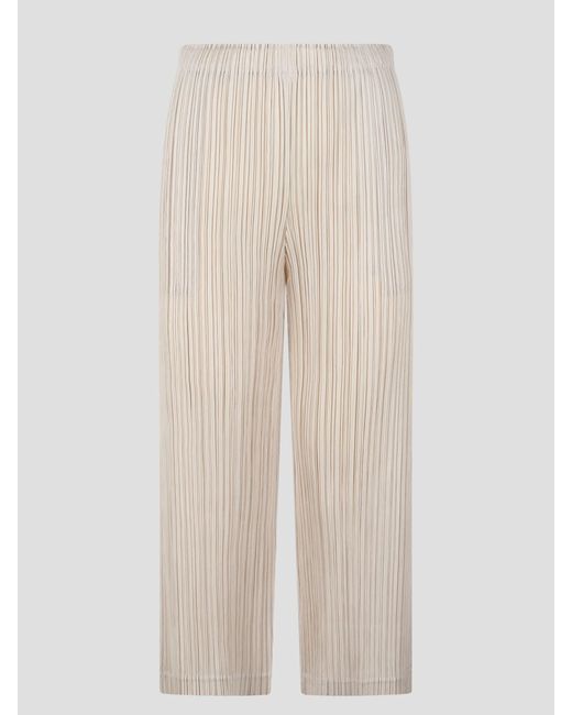 Pleats Please Issey Miyake Natural Thicker Bottoms 1 Trousers