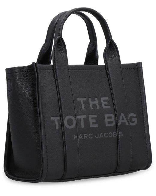 Marc Jacobs Black Small Leather Tote Bag Cowhide