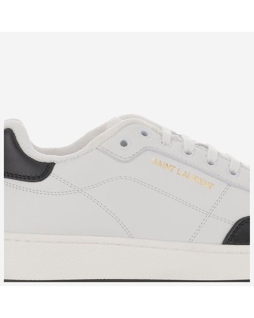 Saint Laurent White Sneakers Sl-61 Leather Trainers for men
