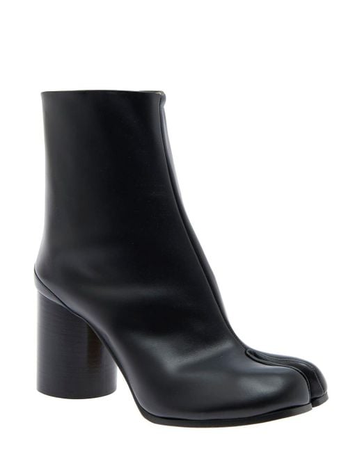 Maison Margiela Black 'Tabi' High Heel Ankle Boots