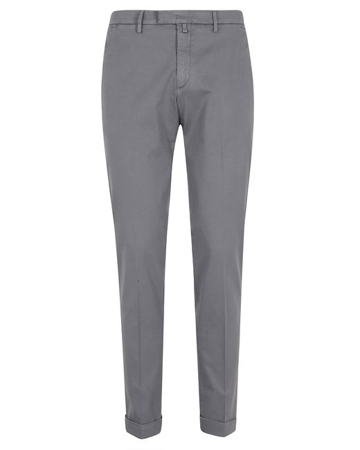 Briglia 1949 Gray Pantalone V Piatto Tricotina Cotone for men