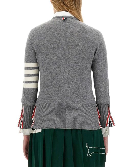 Thom Browne Gray Cahsmere Cardigan