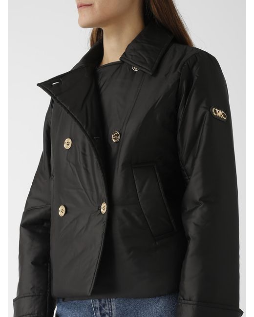 Michael Kors Black Filled Db Peacoat Jacket