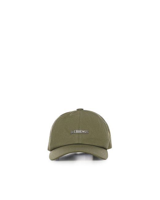 Jacquemus Green Hats Cotton for men
