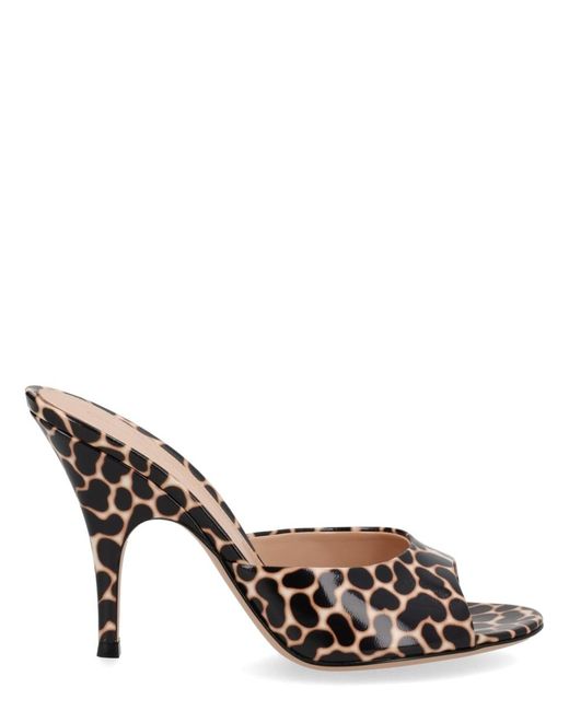 Gianvito Rossi Natural Mule Sofia Lamb Leather
