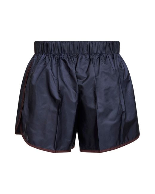Prada Blue Re-Nylon Shorts Recycled Polyamide