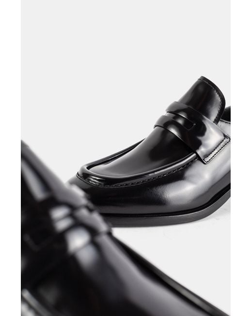 Church's Black Mocassins Prudence En Cuir De Veau Poli Fumé Noir Loafers