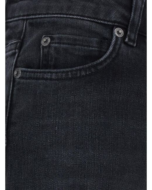 Twinset Blue High-Waisted Jeans Cotton