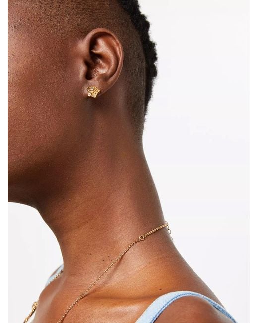 Versace Metallic La Medusa Earrings Accessories Jewelry
