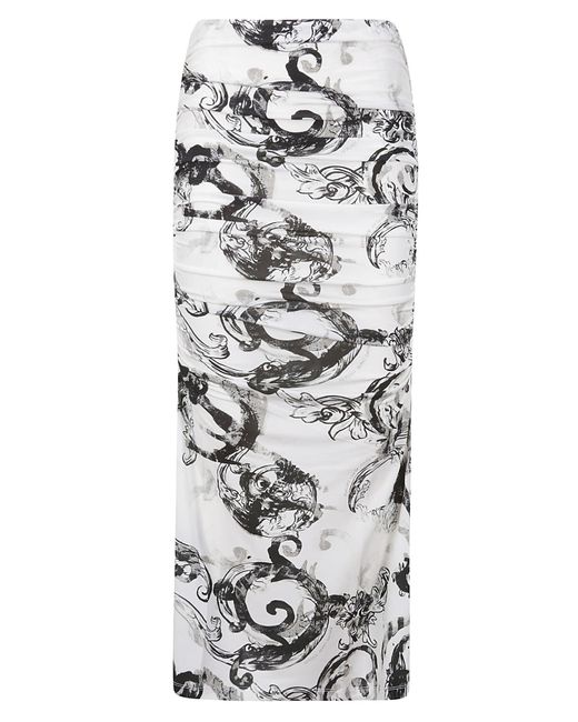 Versace Gray 76Dp804 L Curl Skirt