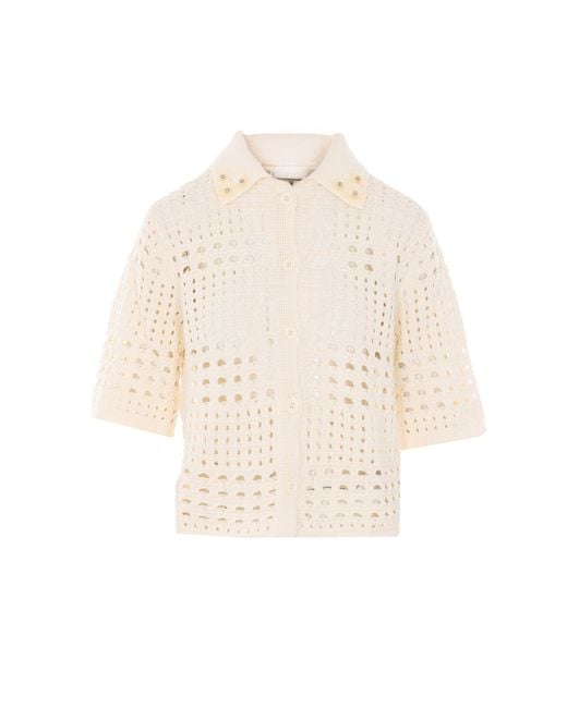 Liu Jo White Sweaters Cotton