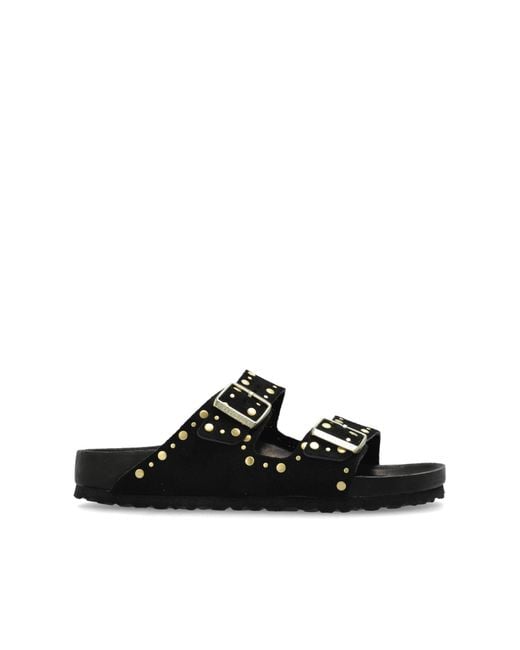 Birkenstock Black Sandals Arizona Rivet Border