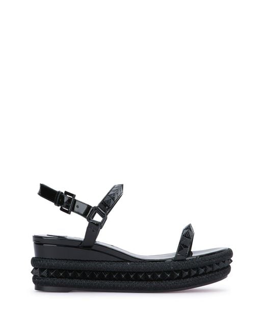 Christian Louboutin Black Pyraclou 60 Patent/Lining