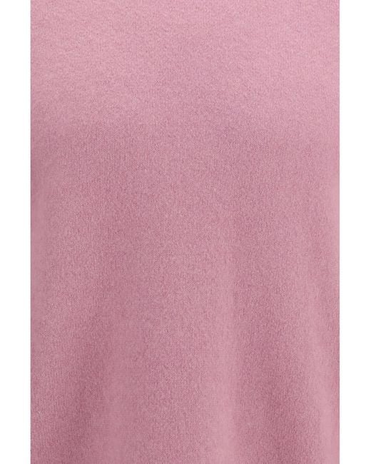 Laneus Pink Cashmere And Silk Crewneck Sweater for men