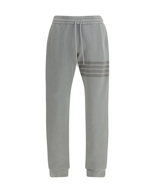 Thom Browne Gray Cotton Sweatpants Pant for men
