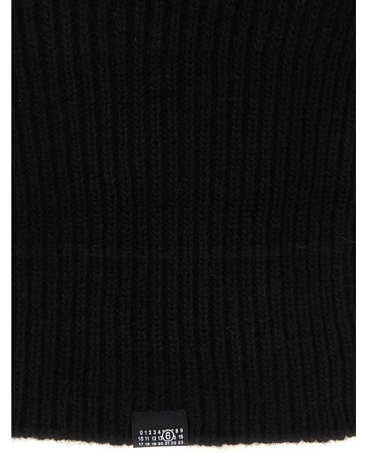 MM6 by Maison Margiela Black Wool Hat